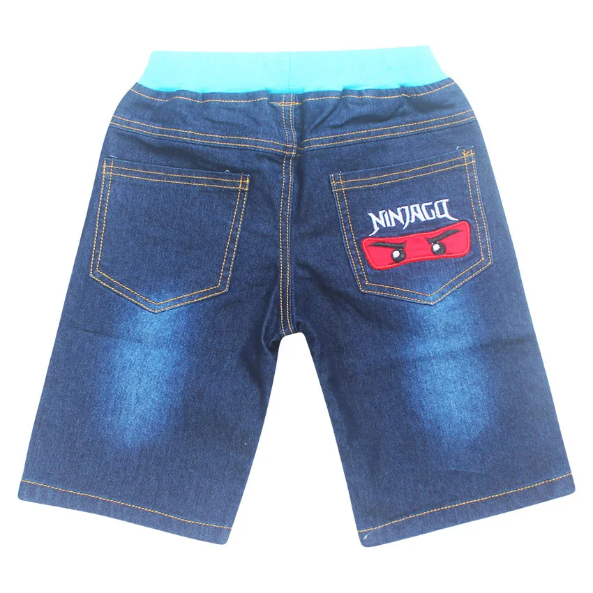 Ninjago/комплекты одежды для детей от 4 до 9 лет летние хлопковые футболки для мальчиков и джинсовые штаны, комплекты одежды