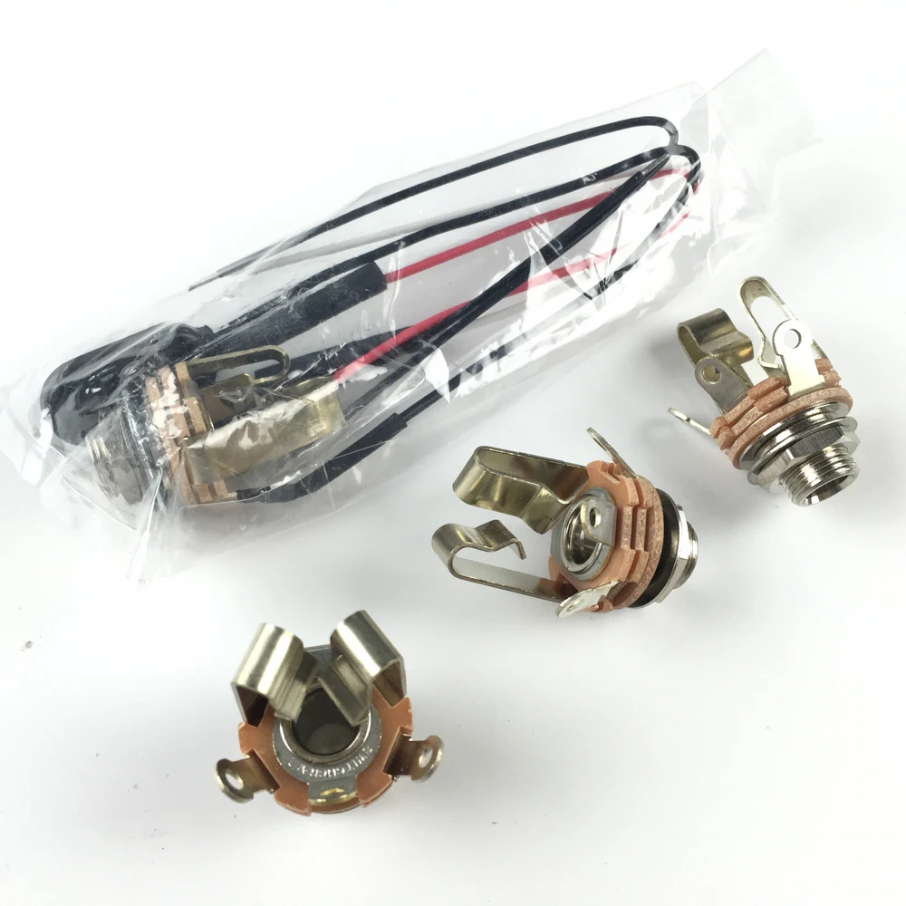 

1 Piece SWITCHCRAFT 1/4"(EMG) Stereo Output Jack Electric Guitar/Bass Short Open Electric Guitar Jack