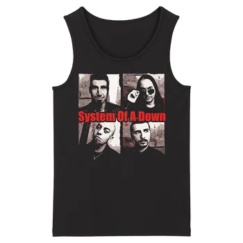 

Bloodhoof System Of A Down Alternative Metal Deathcore Men's Black O Neck New Top Tank Tops Asian Size