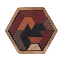 Деревянные Геометрические аномалии форма головоломки деревянные головоломка Танграм/доска для головоломки Дети Развивающие игрушки для