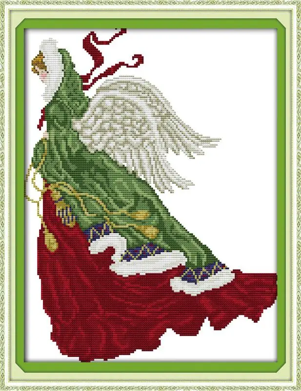 

New Arrive The spring angel DIY Needlework Patchwork DMC Cross Stitch Kits for Embroidery Knitting Needles crafts hobby