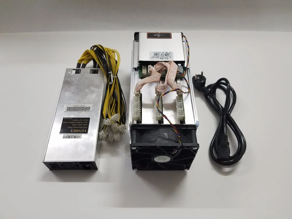 Новейший AntMiner V9 4 T/S Bitcoin Miner(с питанием) Asic Miner Btc Miner лучше, чем Antminer S7 S9 S9i T9 Whatsminer M3