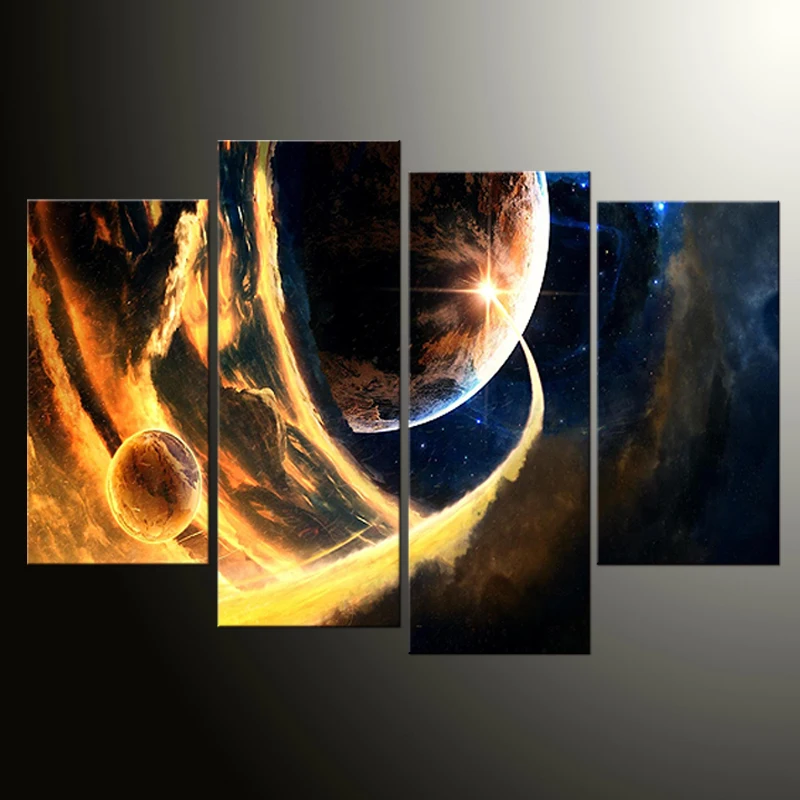 

5 Panels Framed Canvas Wall Art Colorful large abstract Pictures Paint on Canvas Painting for Home Kitchen Decorative