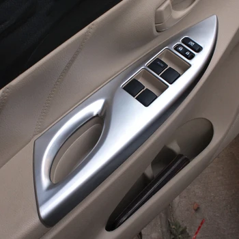 

For Toyota Vios/Yaris sedan 2014 Car Styling Accessories ABS Plastic Door Window glass Lift Control Switch Panel Cover Trim