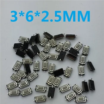 

50pcs SMT 3x6x2.5MM 2PIN Tactile Tact G73 Push Button Micro Switch Self-reset Momentary Sell At A Loss USA Belarus Ukraine