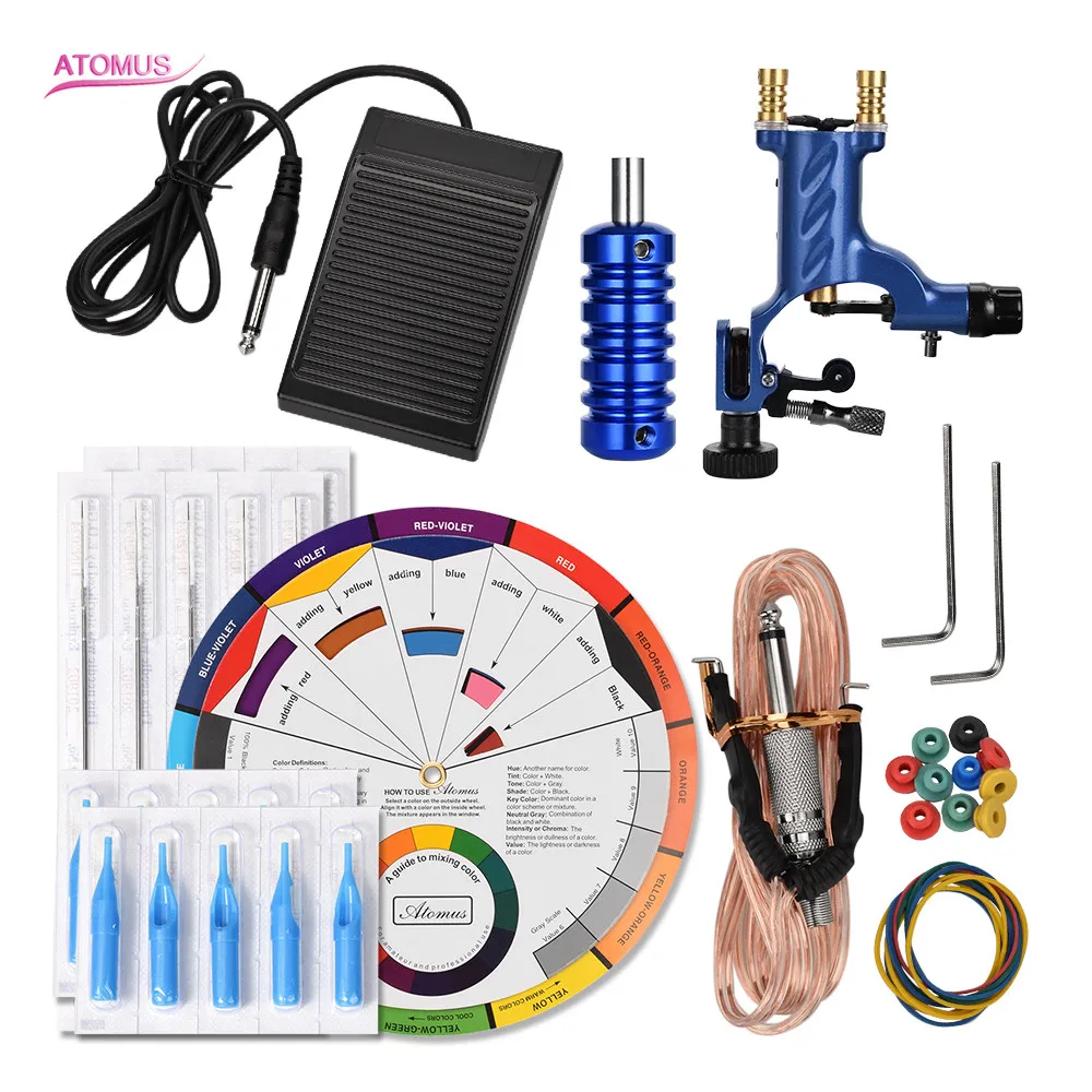 

Tattoo Machine Set Maquina De Tatuaje Kit Tattooo Permanent Rotativa Para Tatuagem Kit Tattoo Machine Tatouage Professionnel Kit