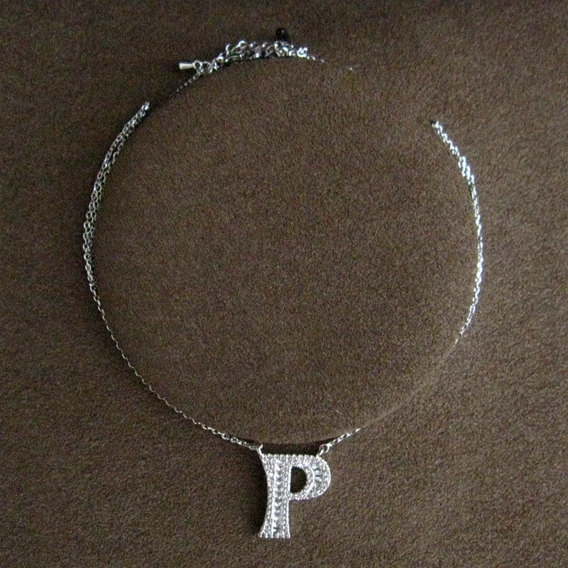 Jual Fashion AAA Cubic Zirkonia Huruf P Liontin Kalung untuk Wanita Wanita Lucu Manis Online Fashion AAA Cubic Zirkonia Huruf P Liontin Kalung untuk Wanita Wanita Lucu Manis