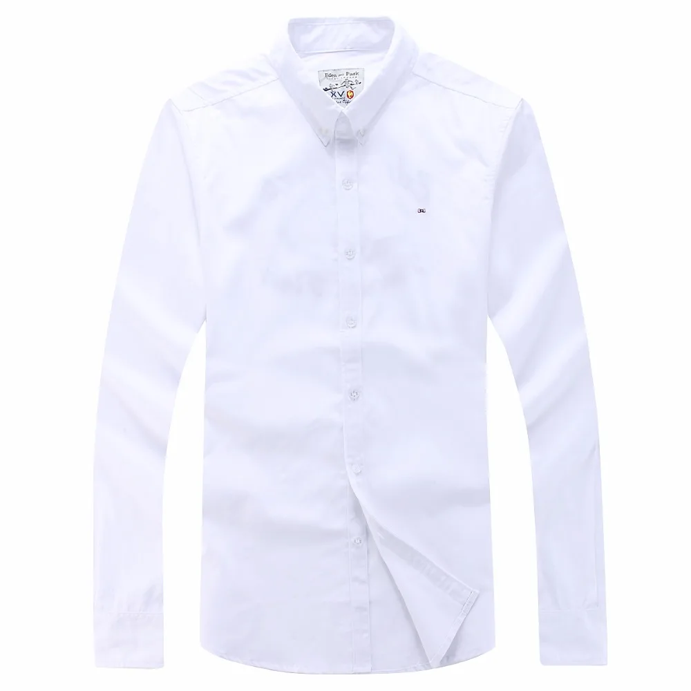 جديد وصول الرجال عدن بارك الكلاسيكية الصيف ملابس علوية بأكمام طويلة للربيع عارضة قميص 100% القطن Camisa الغمد أوم