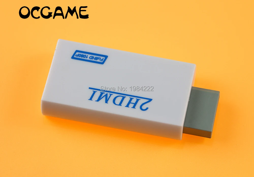  OCGAME Per Wii a HDMI Wii2HDMI Adattatore Converter 3.5mm Audio Uscita Video Full HD 720 p 1080 p H
