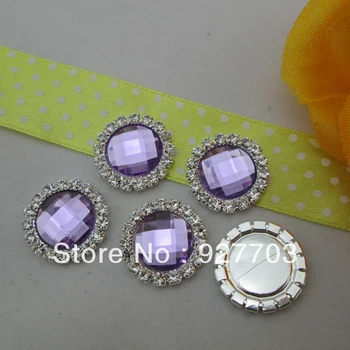 

(CM448 17mm)50pcs Deep Lavender Crystal Cluster Rhinestone Buttons For Craft