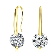 Godzgift Women Romantic Crystal Studs Earrings Female Clip Elegant Earring Gifts For Date Wedding Modern Jewelry Chic JE5101