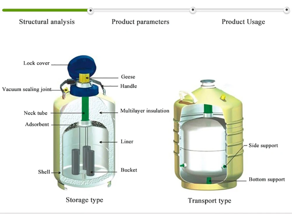 liquid nitrogen container dewar tank 2L 3L 10L99955