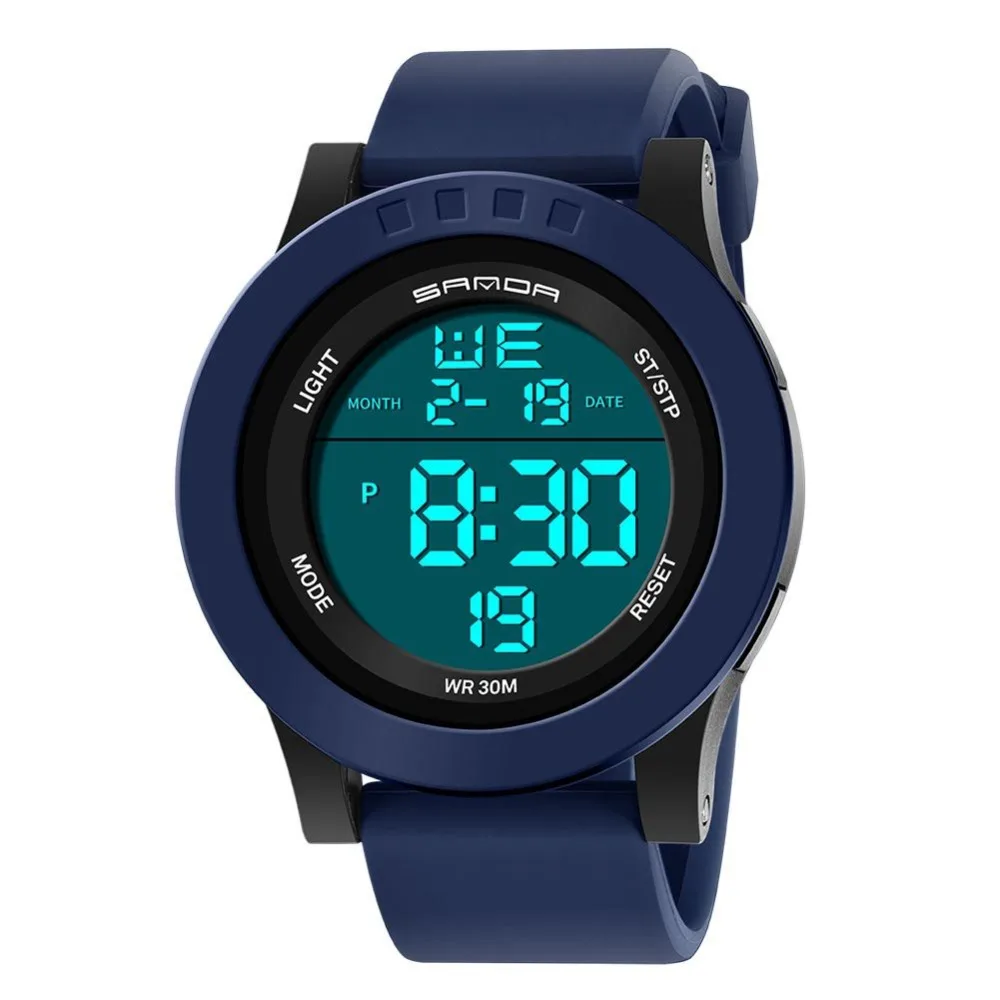 Men Super Slim Sport Watch Electronic LED Digital Wrist Watches