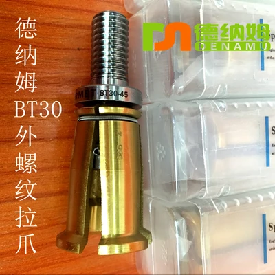 

cnc milling machine tool spindle BT30 4 Petal Clamp Pull claw 45 degree outer screw pull stud high speed quality cheap price