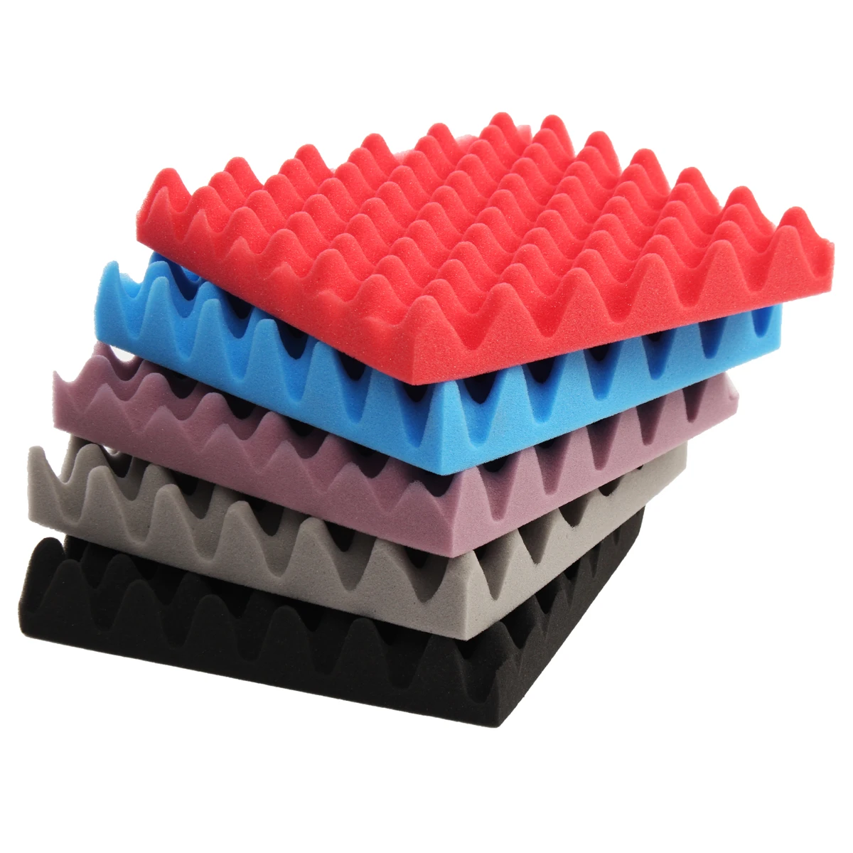30*30*5cm Studio Acoustic Soundproof Foam Insert Soundproofing Sound Absorption Treatment Panel Tile Wedge Protective Sponge |