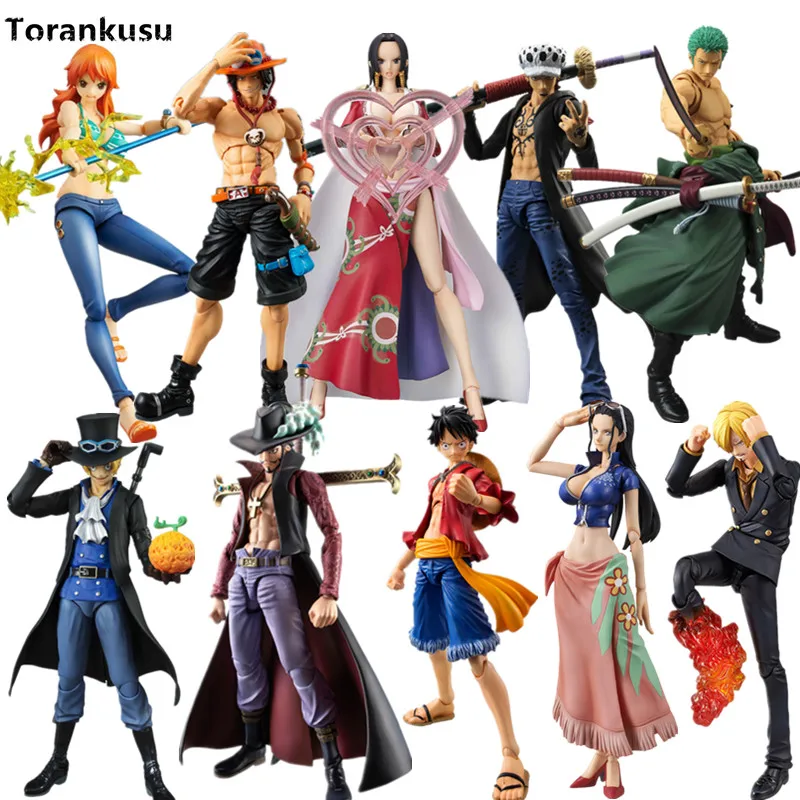 One Piece Luffy Zoro Nami Ace Law Sabo Vah Pvc Action Figure Model Toys