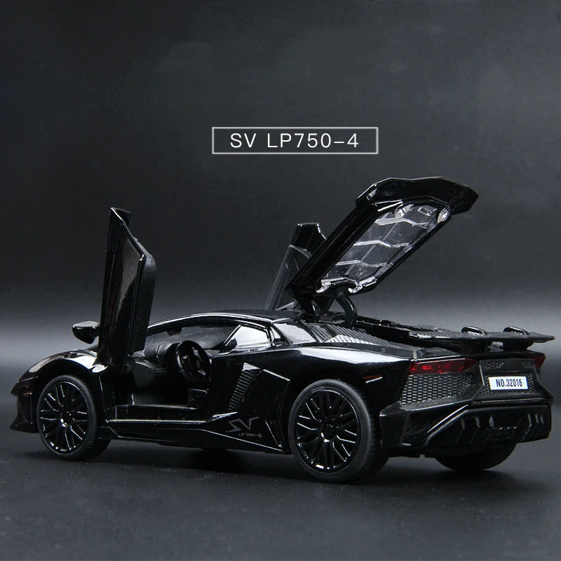 LP770 LP750 1:32 сплава литья под давлением модели автомобилей автомобильные часы со