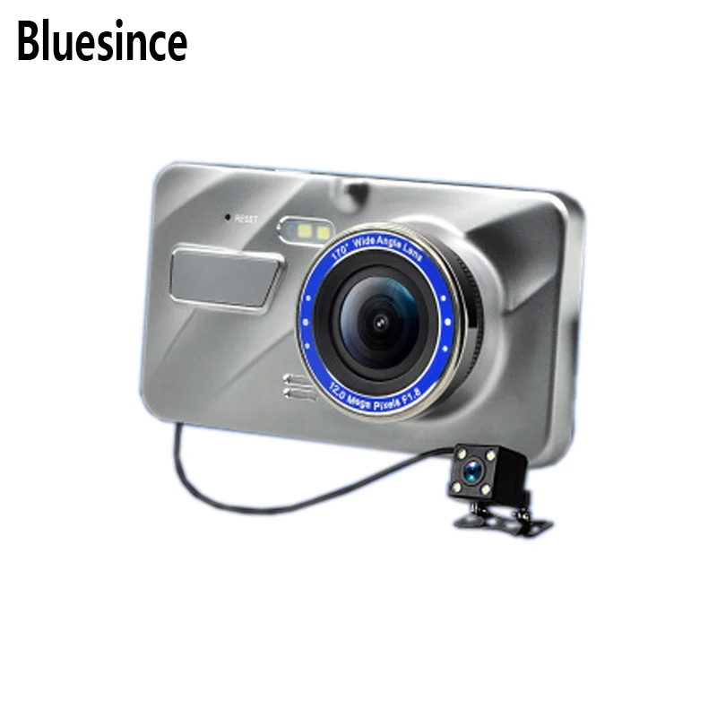 

Bluesince 4" Front + VGA Rear Car DVR Camera Dual Lens with ADAS LDWS Full HD 1080P Car Distance warning Dashcam Video Recorder