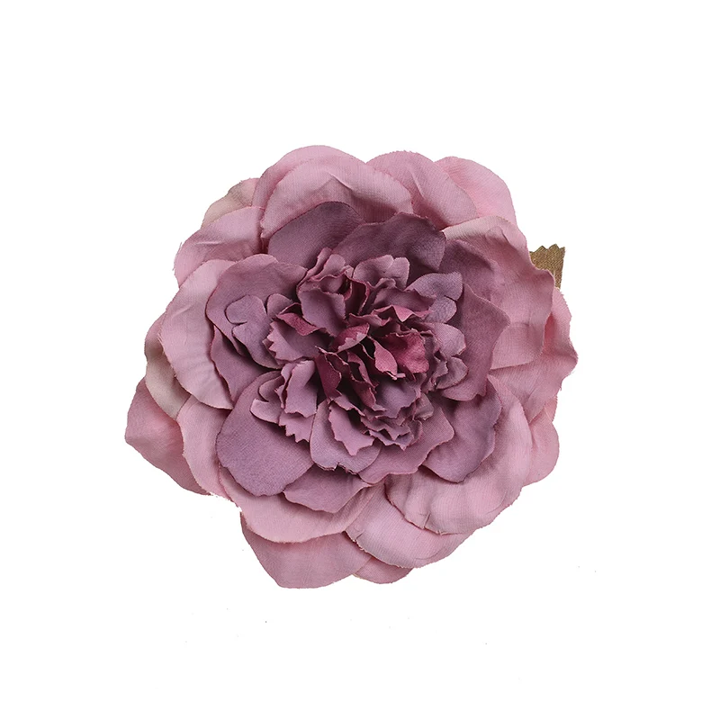 1 шт 10 см искусственные пионы Цветок голова для свадьбы дома вечерние украшения DIY цветок стены Подарочная коробка скрапбук ремесло - Цвет: Bean sand purple