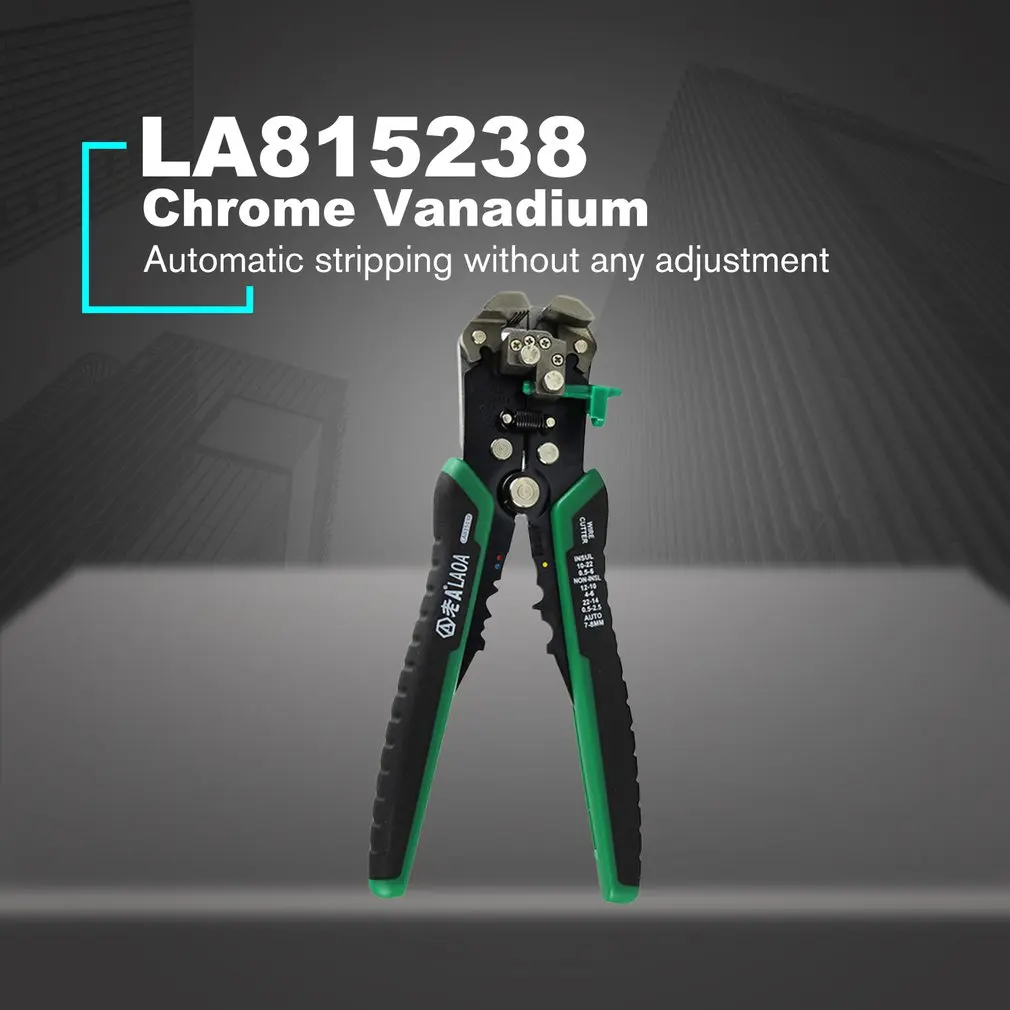 Cena LAOA LA815238 wielofunkcyjny automatyczny ściągacz do przewodów Crimper zaciskania szczypce do cięcia Terminal narzędzie ręczne