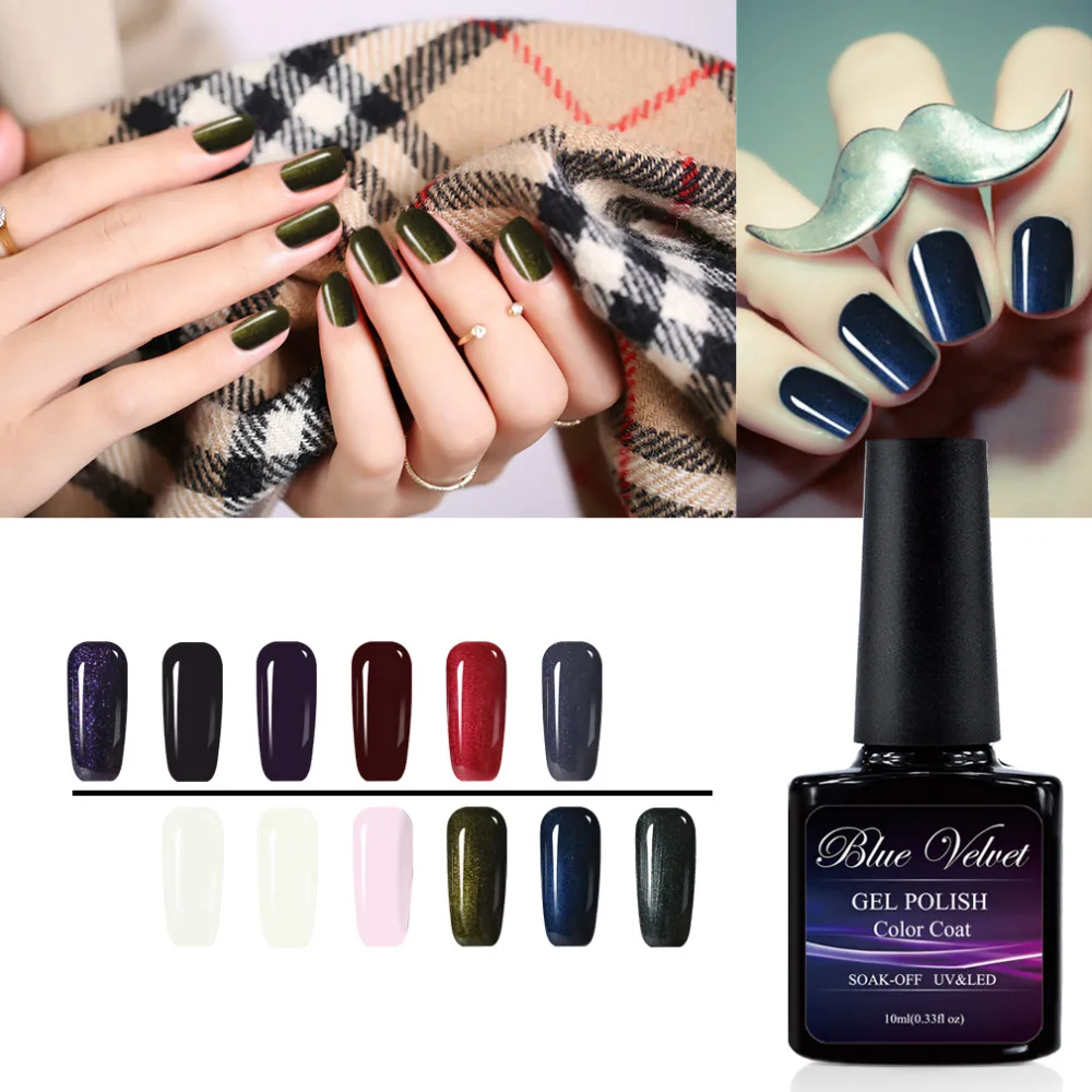 UV Gel Nail Polish 10ml UV Curing Gel Varnish Nice Soak Off Gel Lacquers Shining Gel Nail Polish