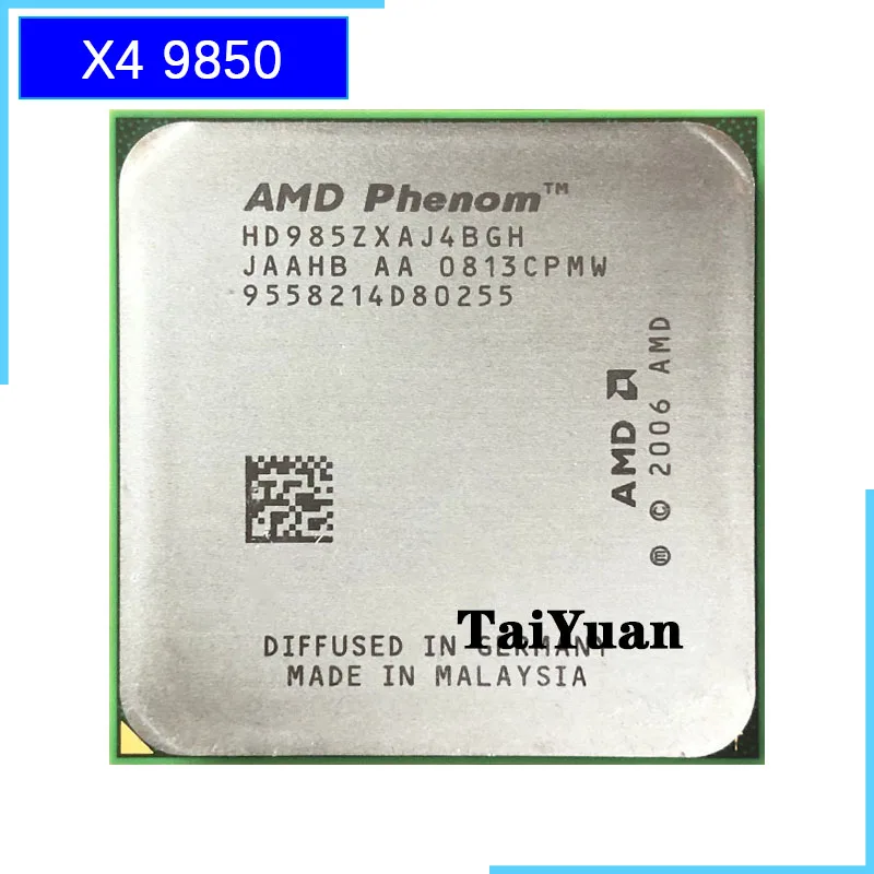 

AMD Phenom X4 9850 985Z 2.5 GHz Quad-Core CPU Processor HD985ZXAJ4BGH/HD9850XAJ4BGH Socket AM2+
