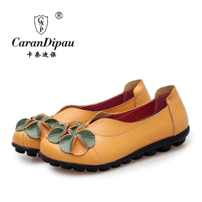 shoes for women 2016 Genuine Leather Women Shoes Flats Loafers Slip On sweet Women s Flat