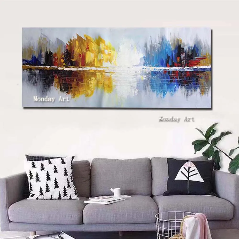 Hand-Painted-Abstract-Forest-Palette-Knife-Oil-Painting-On-Canvas-Abstract-Wall-Art-Picture-Living-Room11