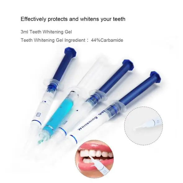 Teeth Whitening Kit Oral Irrigator Teeth Whitening Gel Thermoform Mouth Trays Whitening Teeth LED Cold Light Lamp Bleaching 3