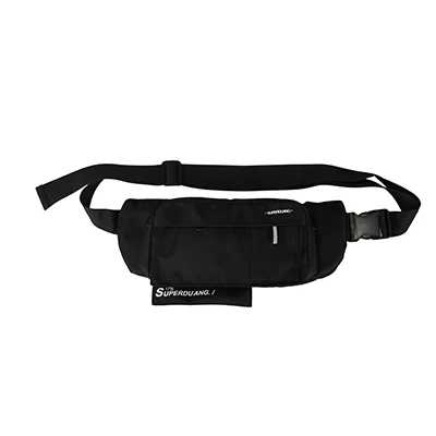 Поясная поясная сумка для мужчин, мужская повседневная оксфордская сумка на пояс для телефона, сумка в стиле хип-хоп, модная сумка на плечо, нагрудная сумка, дорожные сумки - Цвет: Черный