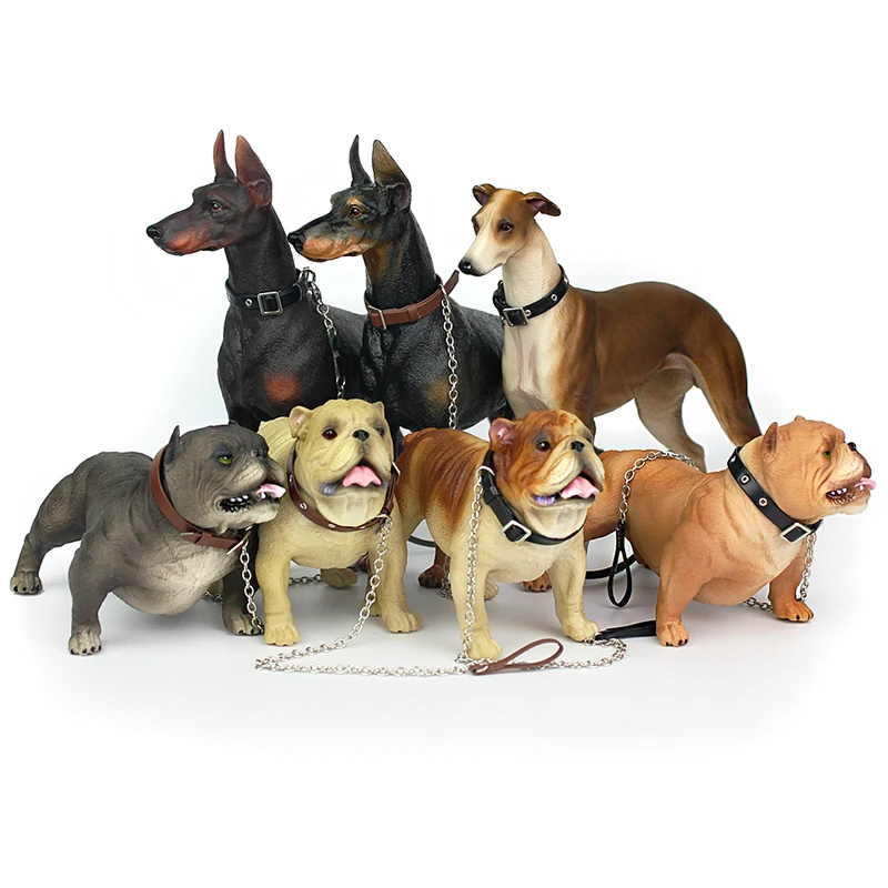 Wiben горячие игрушки бульдог собака Greyhound имитация Dobermann модель животного
