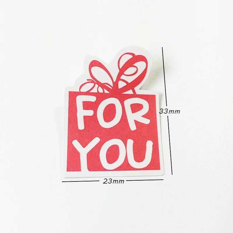 120PCS  Pink seal sticker 'for you' Gift packing label  for Handmade Products multifunction stickers