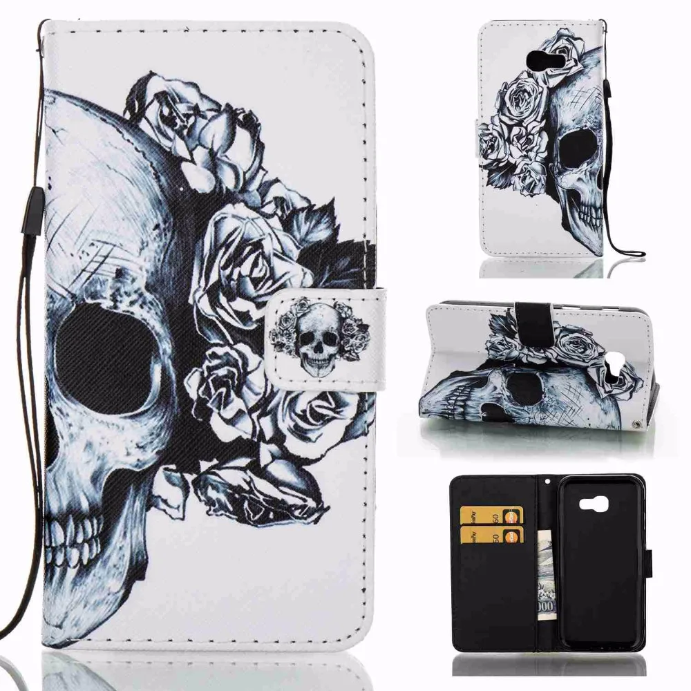 Newest Colorful Magnetic Leather Flip Wallet Cover Case For Samsung Galaxy A5 A3 J7 J5 2017 / J3 Prime mobile phone bags | Мобильные