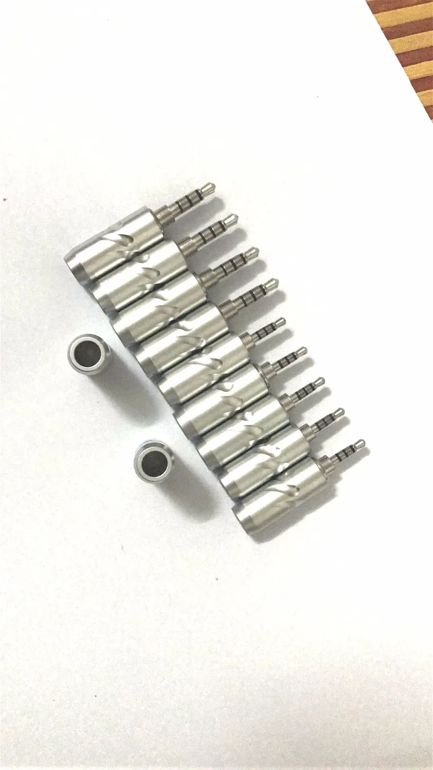 50pcs 3 5mm 2 5mm rhodium plated Plug DIY headphone adapter for FURUTECH Audio Connector