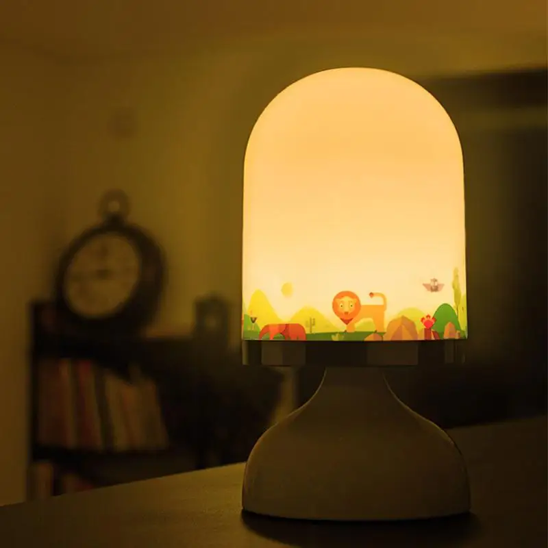 Hobbylan светодиодный ночник USB Перезаряжаемый сенсорный датчик настольная лампа милая детская прикроватная лампа с крючком океан мир