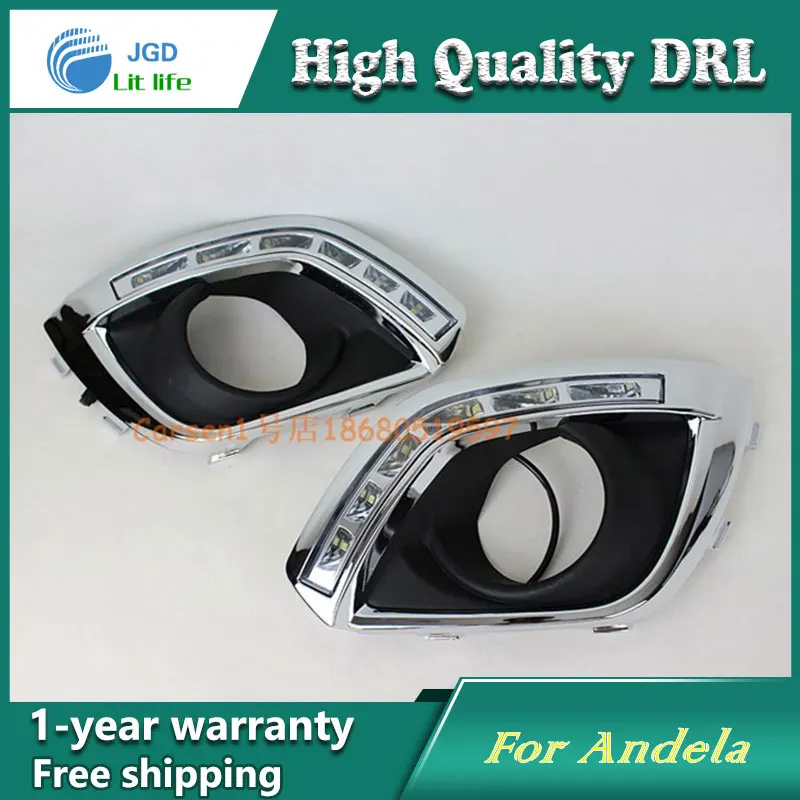 

Free shipping 12V 6000k LED DRL Daytime running light case for Opel Antara fog lamp frame Fog light