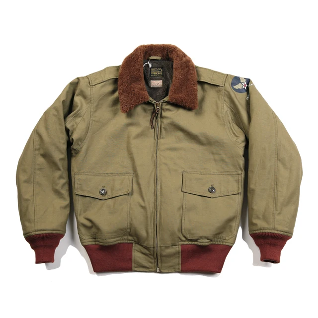 Bronson USAAF B-10 Flight Jacket 1943 Model Intermediate Flying Coat Vintage B10 Men's Bomber Jacket - Image 6