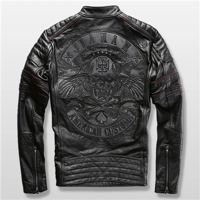 harley-motorcycle-2016-genuine-cowhide-leather-skull-mens-slim-short-leather-jacket