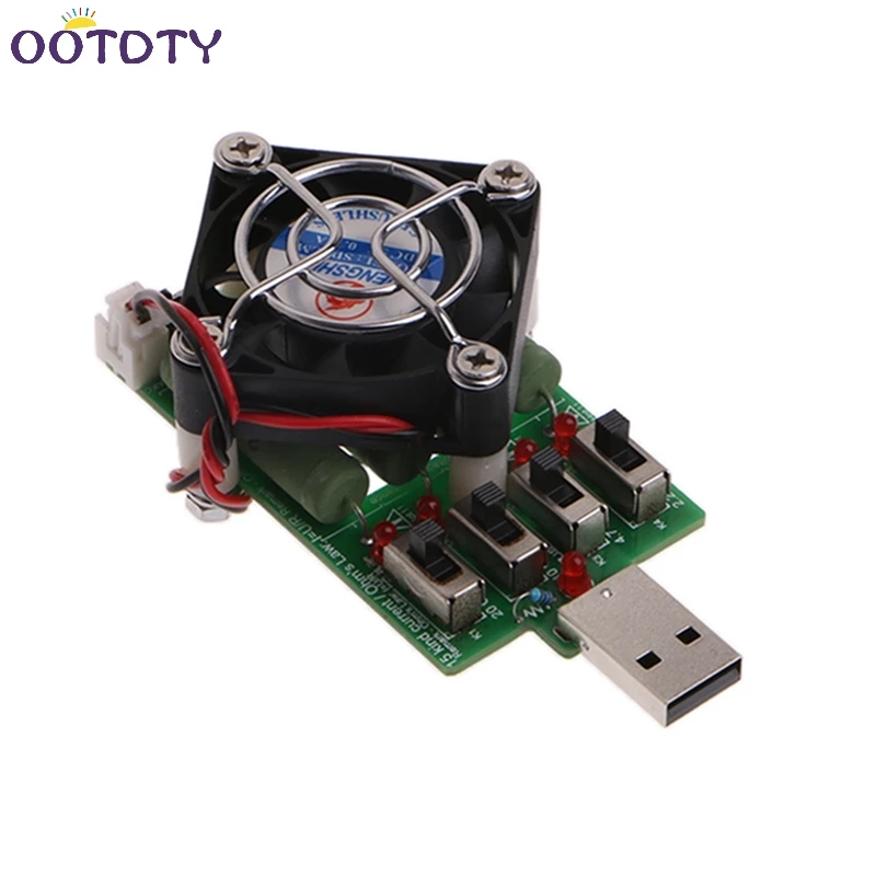Регулируемый 15 ток USB нагрузочный резистор Сопротивление разряда тестер емкости