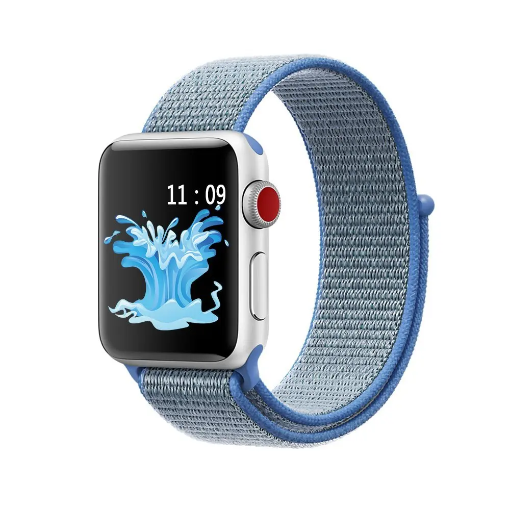   Sport Silicone Watchband Breathable hole Replacement Strap for Apple watch series 1 and series 2/3 strap 38/42mm bracelet