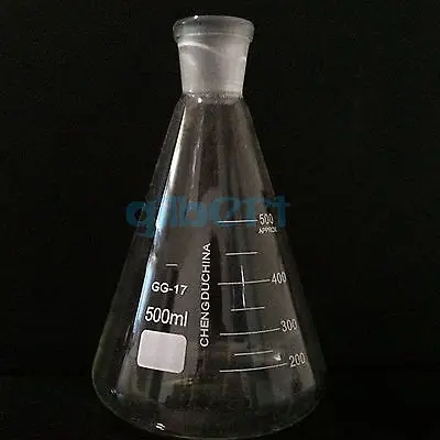 

1000ml Quickfit 19/26 Joint Lab Conical Flask Erlenmeyer Boro Glass Graduated