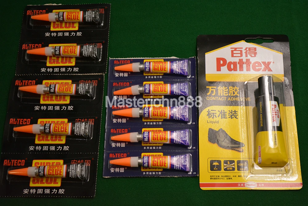 Pool Billiards Snooker Cue Tips Super Glue Contact Adhesive For Wood