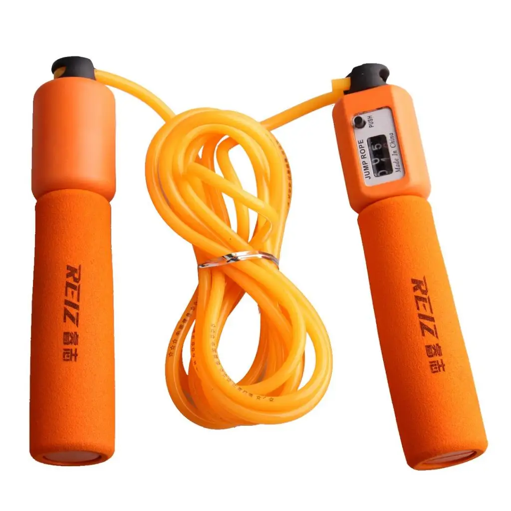 Adjustable Jump Rope Crossfit with Automatic Counter Sports Workout Fitness Skipping Cord for Men Women Counting Jump Skip Rope