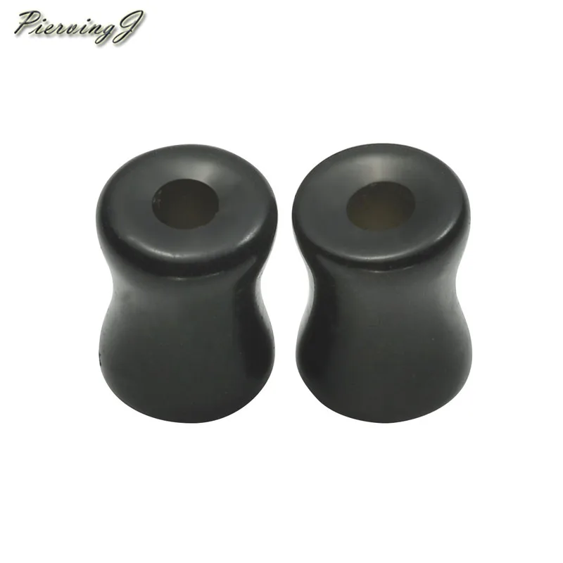 

PiercingJ 1 pair Mixed Natural Semi-Precious Stone Double Flared Saddle Plug Tunnels Ear Expander Stretcher Gauges Kit 2g-5/8