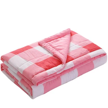 

Summer air conditioning quilt soft breathable tapestry ultra-thin striped lattice quilt bed cover 150x200cm \ 180x220cm200x230cm
