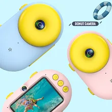 8.0MP Детская Цифровая камера 2," ЖК-дисплей мини двойной объектив камера милый День рождения Рождество образовательные подарки водонепроницаемый