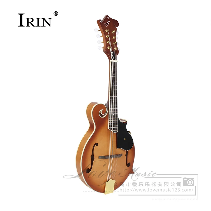 High-end solid mandolin national musical instrument mandolin rounded eight-string mandolin