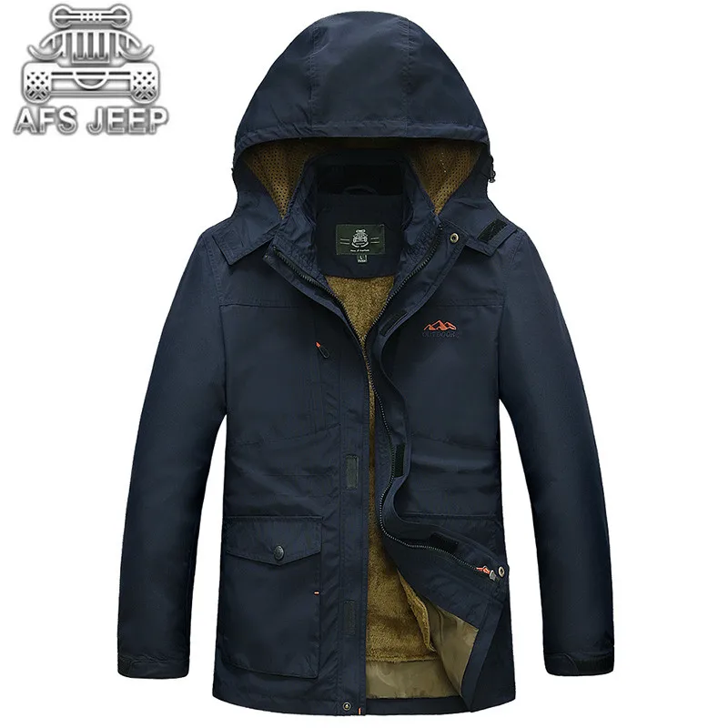

Windbreaker Warm Thick Men Jackets and Coats New 2016 Winter Original Brand Clothing Casual Outwear Plus Size Male Parkas