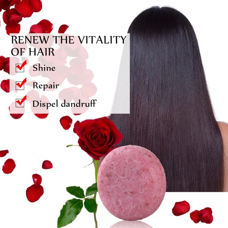 6 цветов органический шампунь для волос ручной работы мыло богатое растительными эфирными маслами увлажняет волосы удалить перхоти уход