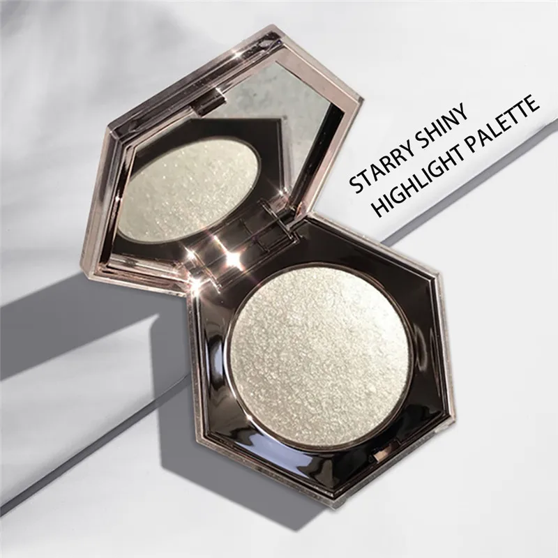 Makeup Highlighter Diamond Power Illuminator Makeup Palette Sparkling Facial Hightlight Makeup Glow Face Shimmer Powder BodyBase - Цвет: Армейский зеленый